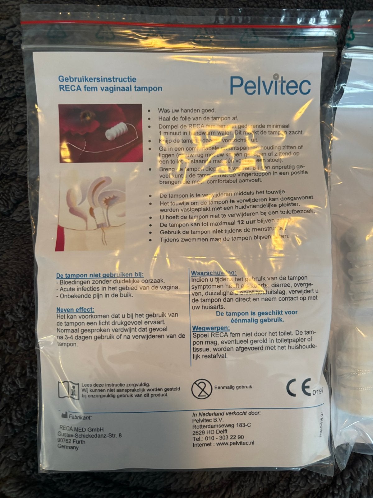 Titel: RECAfem vaginale incontinentietampons, Ophalen of Verzenden, Nieuw, Overige typen