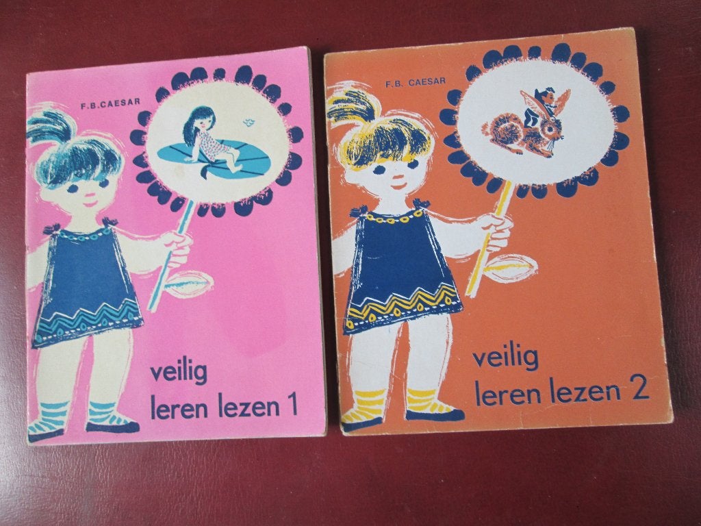Veilig leren lezen, 1 en 2, dor F. B. Caesar, Boeken, Schoolboeken, Gelezen, Nederlands, Overige niveaus, Ophalen of Verzenden