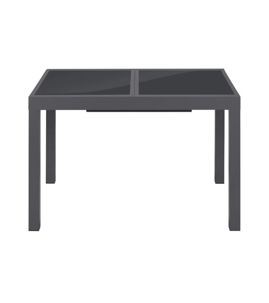 Livarno tuintafel met 4 stoelen, Ophalen, Zo goed als nieuw, Rechthoekig, Aluminium