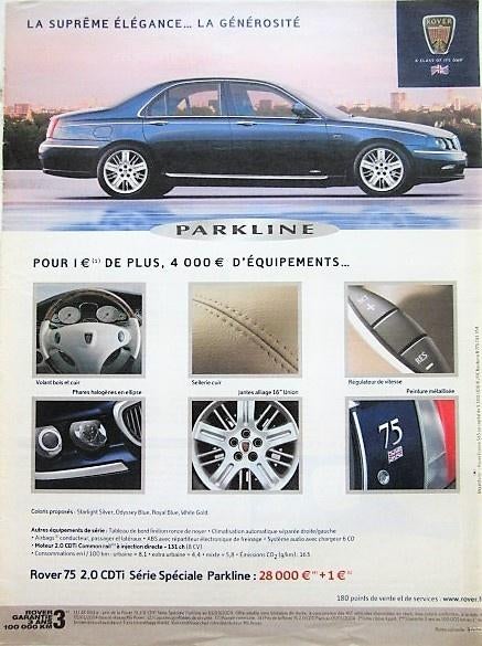 6 vintage advertenties reclames Rover autos 1970-2005, Ophalen of Verzenden, Gebruikt, Overige typen