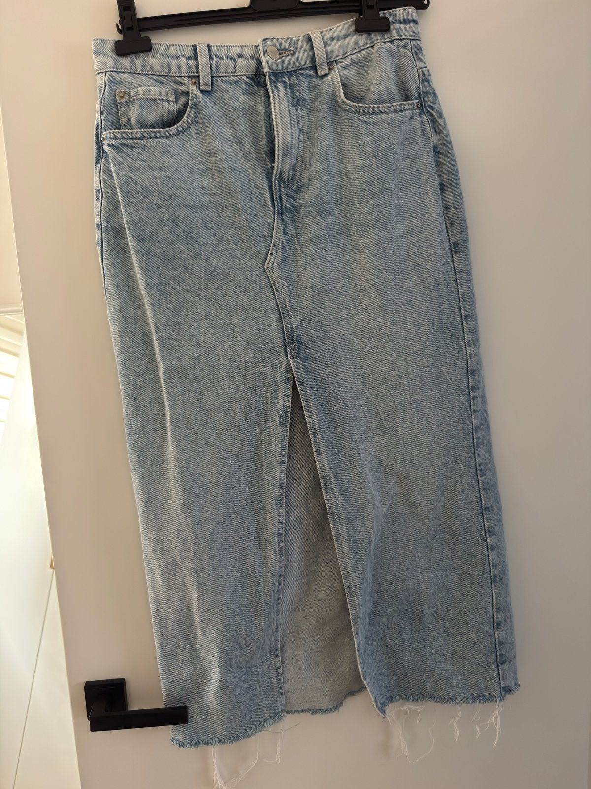 Lange spijkerrok met split, Kleding | Dames, Maat 38/40 (M), Blauw, Ophalen of Verzenden, Zo goed als nieuw