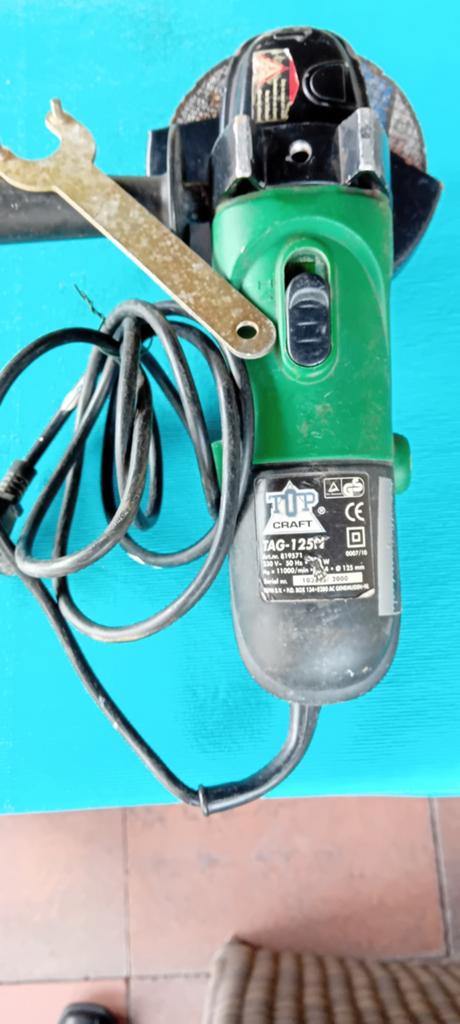 Top Craft Slijptol met slijpschijven, Ophalen, Gebruikt, 700 tot 1000 watt, Haakse handslijpmachine