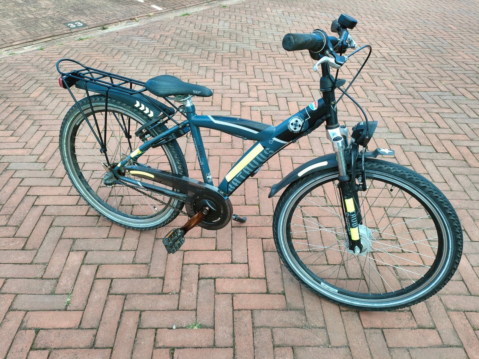 Batavus snake fiets 24 inch met 3 versnelling, Ophalen, Terugtraprem, 24 inch, Handrem
