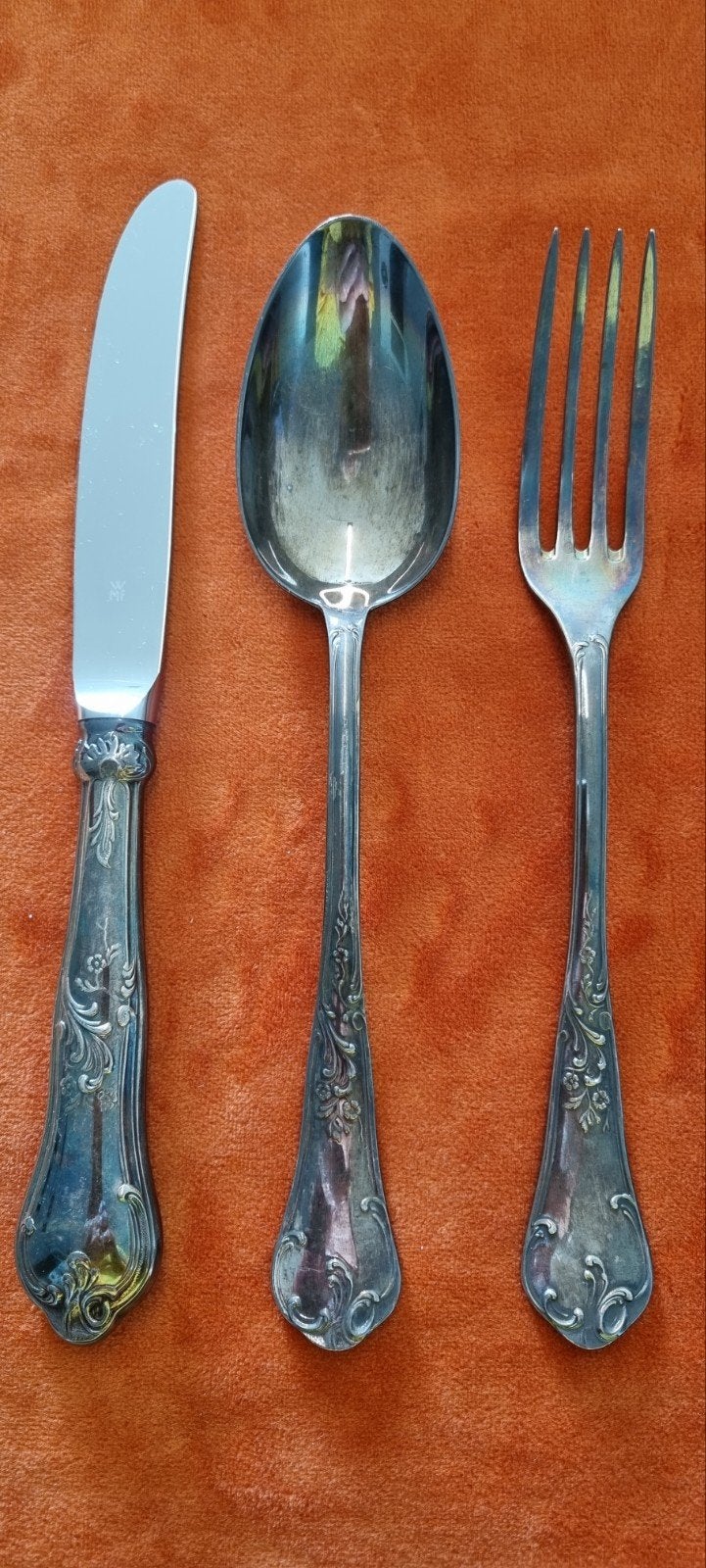 WMF verzilverd barok dinercouvert, Antiek en Kunst, Ophalen of Verzenden