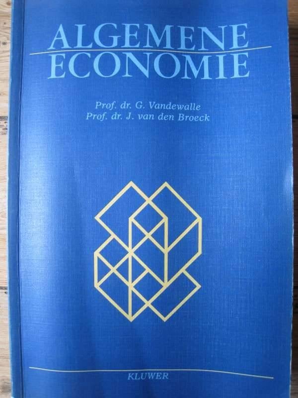 Algemene economie, Vandewalle, van den Broeck, 1987, Boeken, Ophalen of Verzenden, Zo goed als nieuw, Management