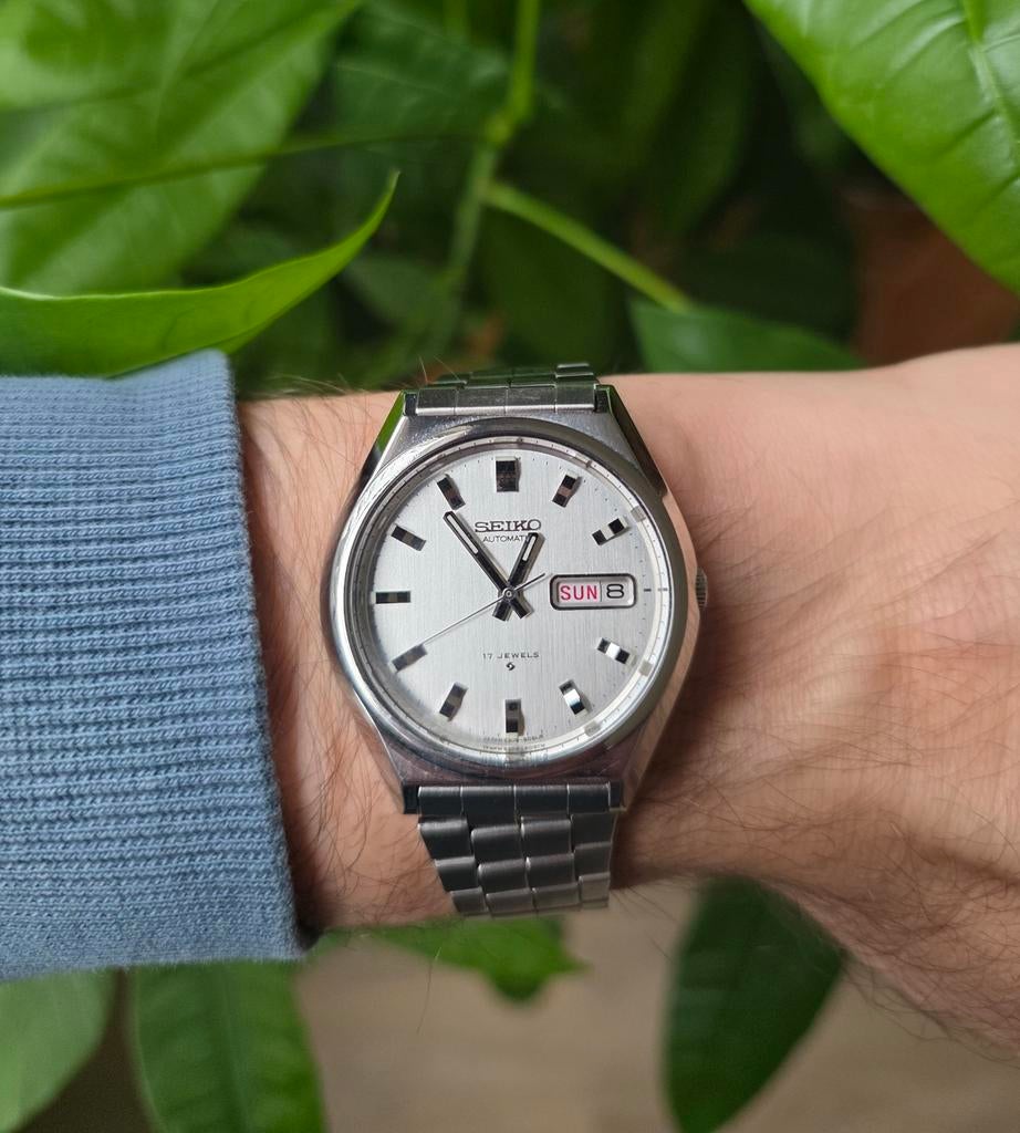 Seiko automatic 6309-8060, Sieraden, Tassen en Uiterlijk, Horloges | Heren, Gebruikt, Staal, Ophalen of Verzenden, Seiko