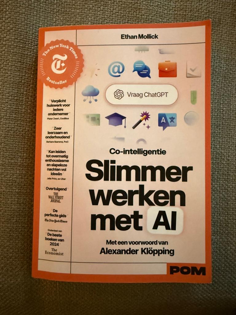 Boek - Slimmer werken met AI, Boeken, Informatica en Computer, Ophalen of Verzenden, Zo goed als nieuw