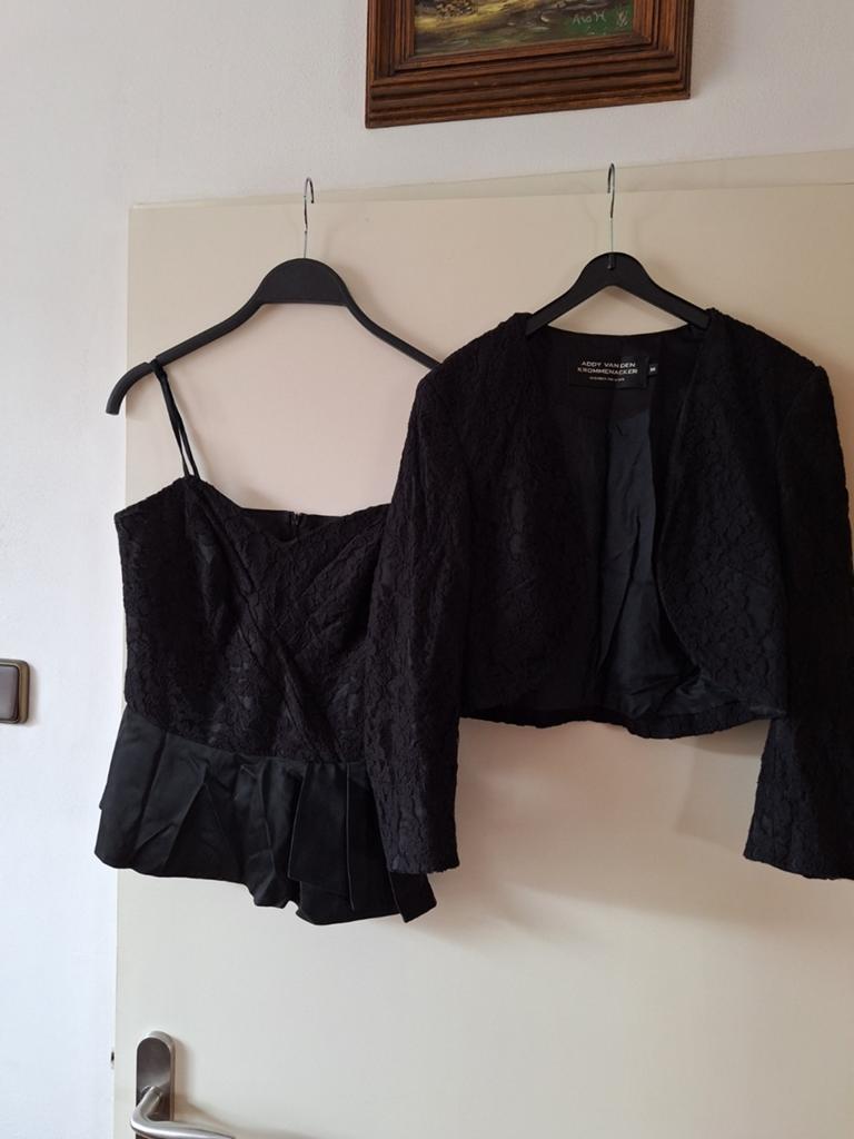 Topje met jasje van Addy van den krommenacker maat 34, Kleding | Dames, Gelegenheidskleding, Ophalen of Verzenden, Zo goed als nieuw
