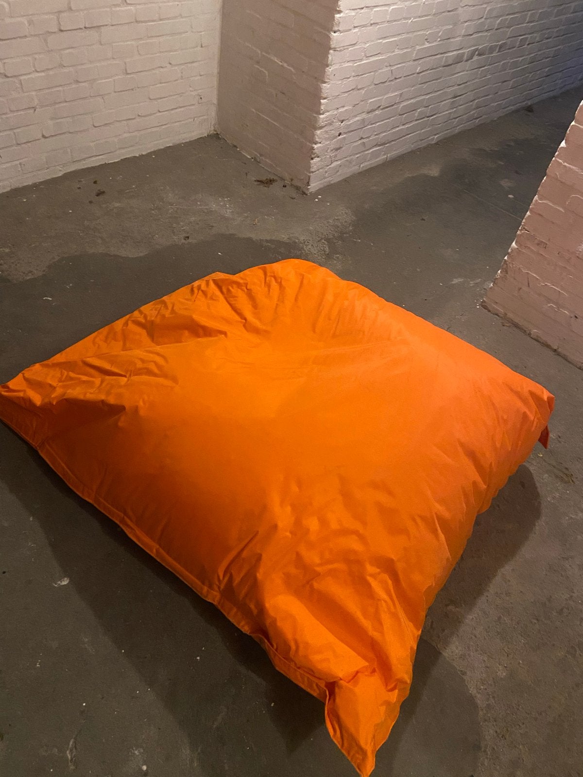 Oranje zitzak - Comfortabel en stijlvol, Ophalen, Zo goed als nieuw, Oranje, Zitzak