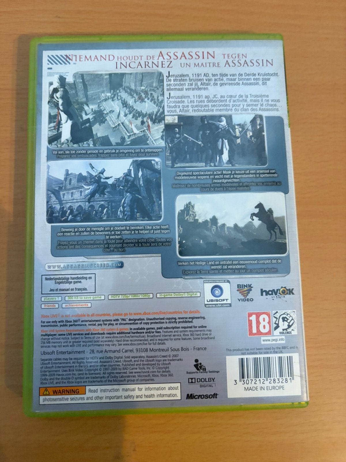Assassins creed, Avontuur en Actie, Vanaf 18 jaar, Vincent's games, 1 speler