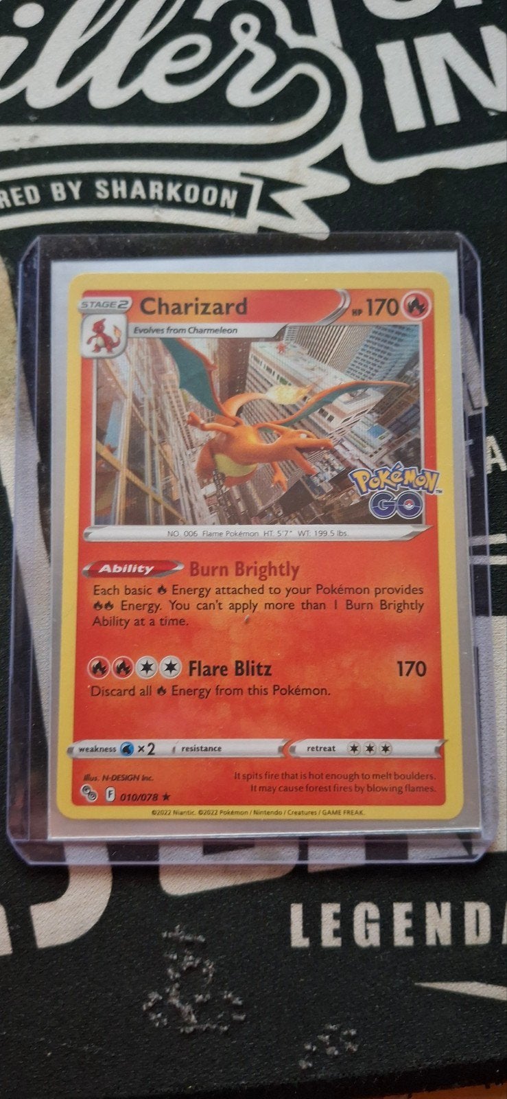 Charizard 10/78 Pokémon Go, Ophalen of Verzenden, Nieuw, Losse kaart, Foil