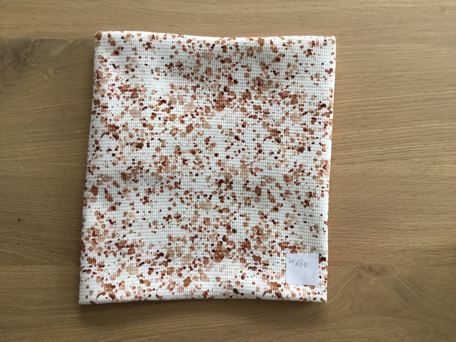 Wafelstof met een patroon van verfspetters, Ophalen of Verzenden, Nieuw, Katoen