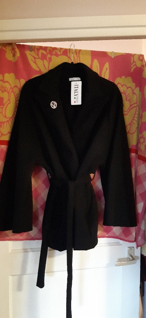 Nieuw poncho trenhcoat jasje 42 44 46, Ophalen of Verzenden, Nieuw, Maat 42/44 (L), Zwart