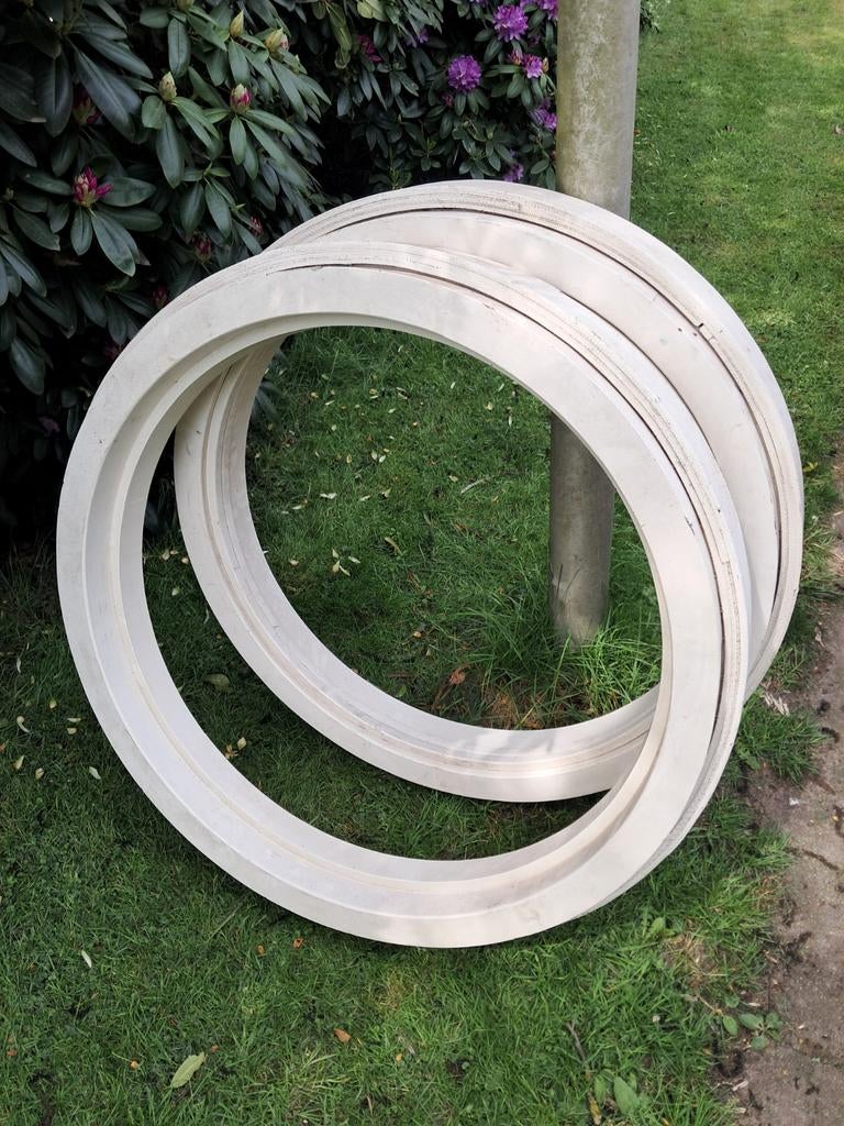 Raamkozijn hout hardhout rond, Doe-het-zelf en Verbouw, Ophalen, Rvs, Minder dan 2 meter, 80 mm of meer