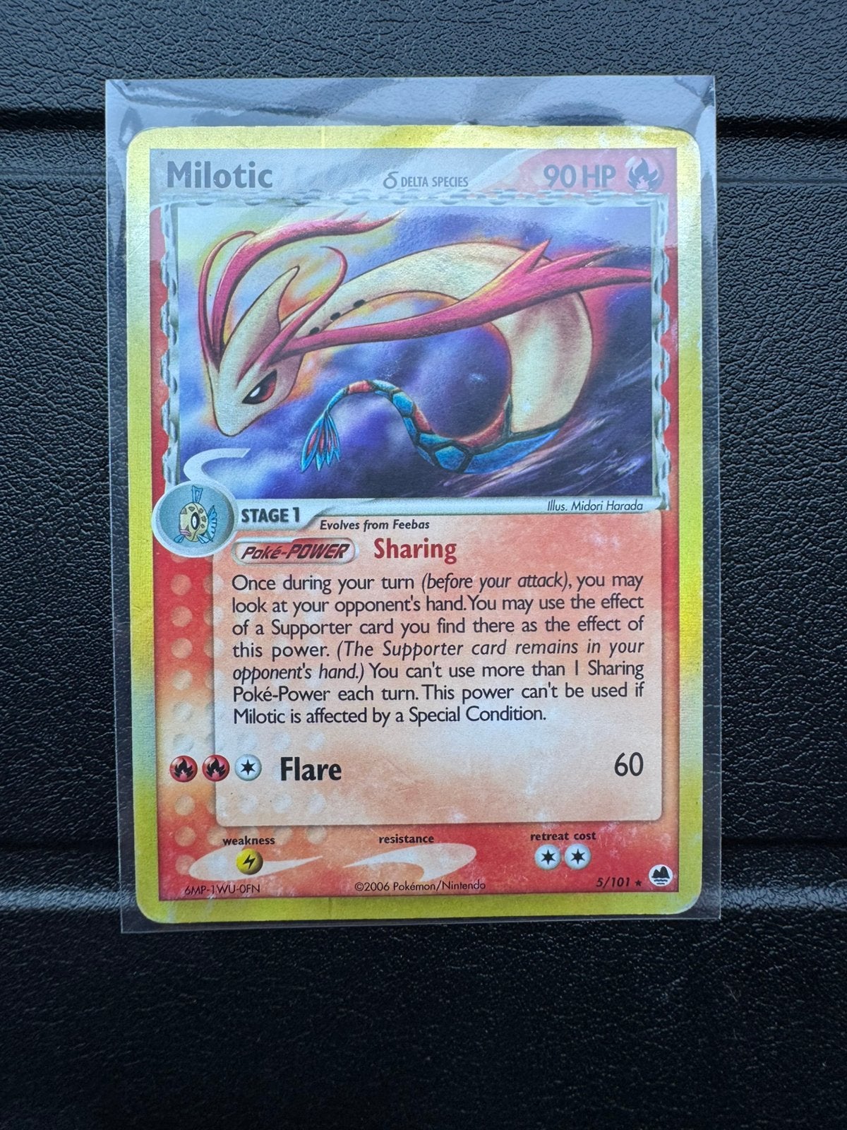 Milotic 5/101 Holofoil, Ophalen of Verzenden, Zo goed als nieuw