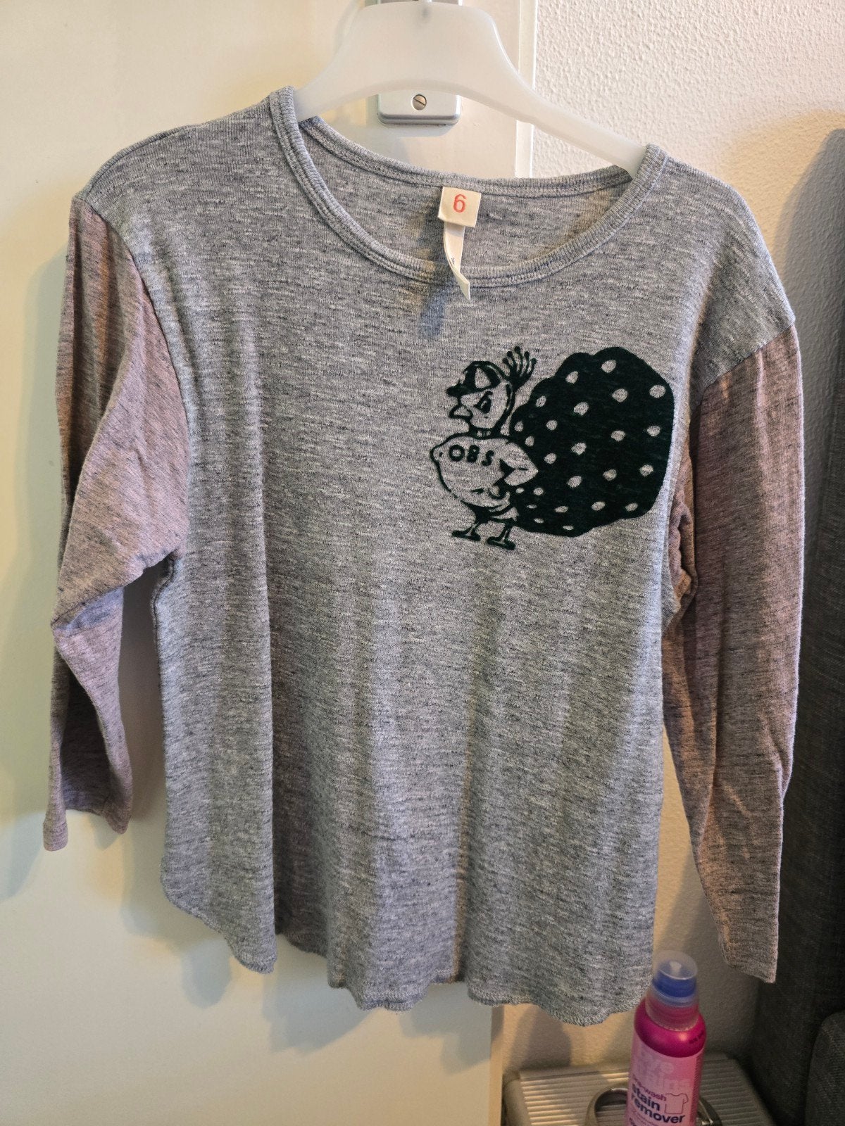 Bellerose T-shirt met lange mouwen en print, maat 6, Gebruikt, Ophalen of Verzenden, Shirt of Longsleeve, Jongen