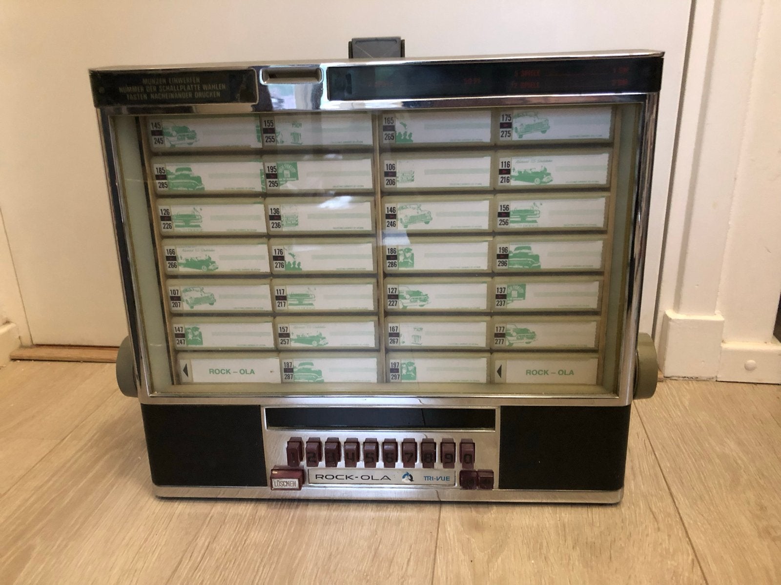 Rock-Ola Wallbox Model 506, Ophalen of Verzenden, Gebruikt, 1960 tot 1970, Rock Ola