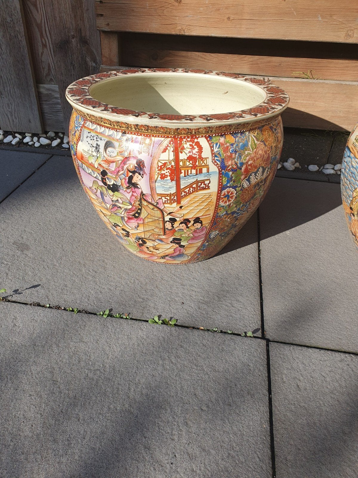 Grote Chinese porseleinen vissenkom/plantenbak, Ophalen