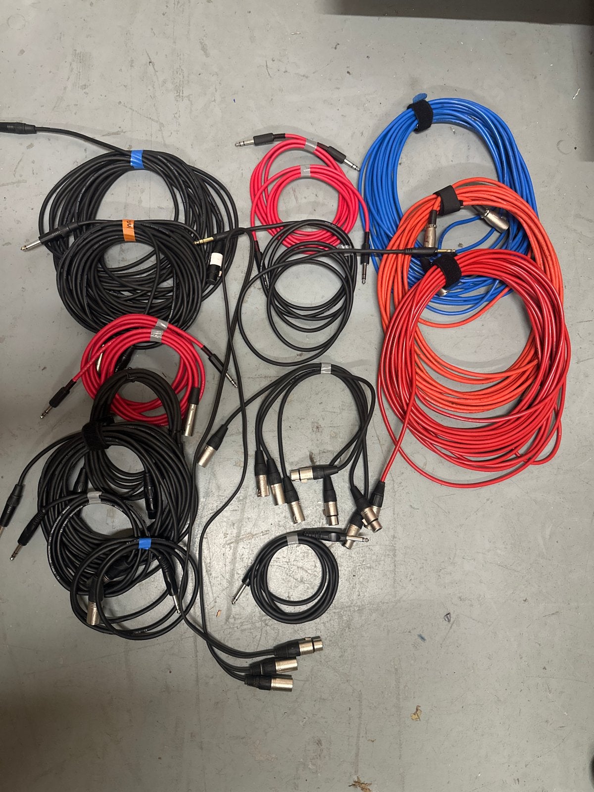 €15,- Diverse audiokabels - XLR, Jack, TRS - Studio & Live, Ophalen, Gebruikt, Apparatuur