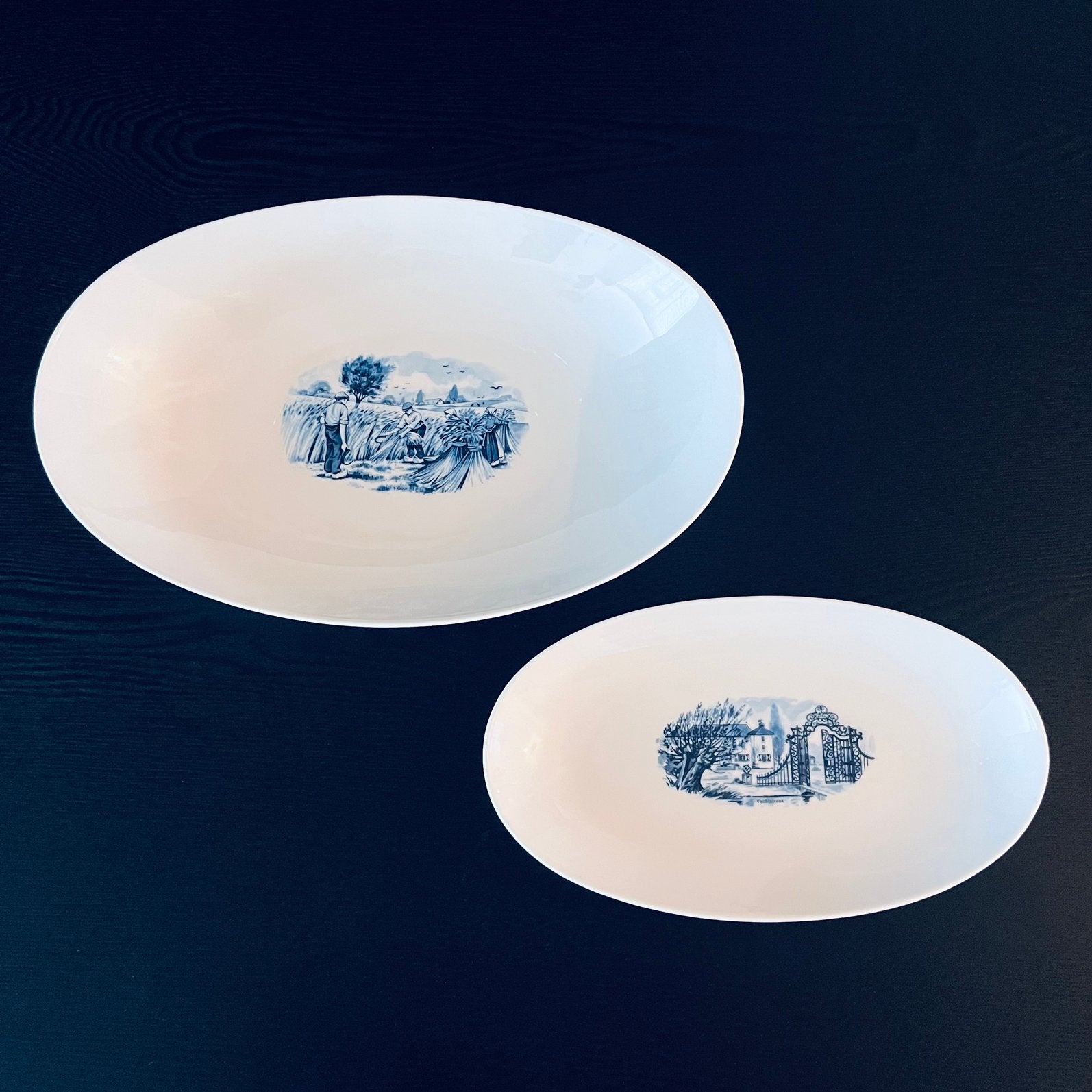 Vintage set ovale schalen Seltmann Weiden Bavaria, Ophalen of Verzenden, Zo goed als nieuw