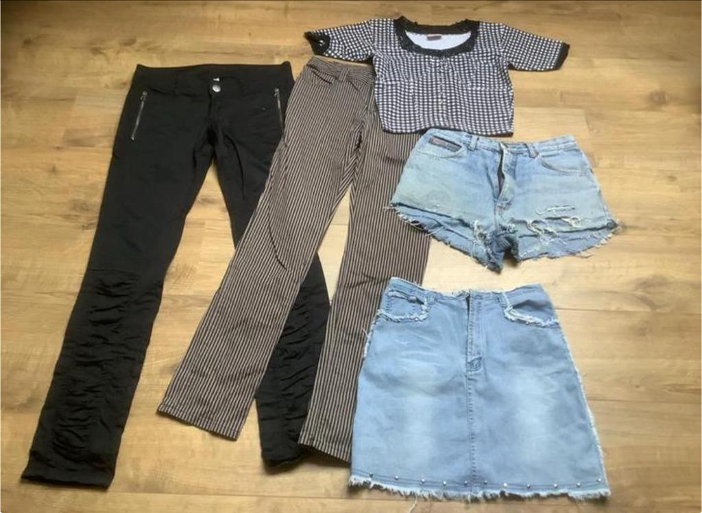 Kledingpakket Maat M: Broeken, Shorts en Top, Ophalen of Verzenden, Zo goed als nieuw, Maat 38/40 (M)