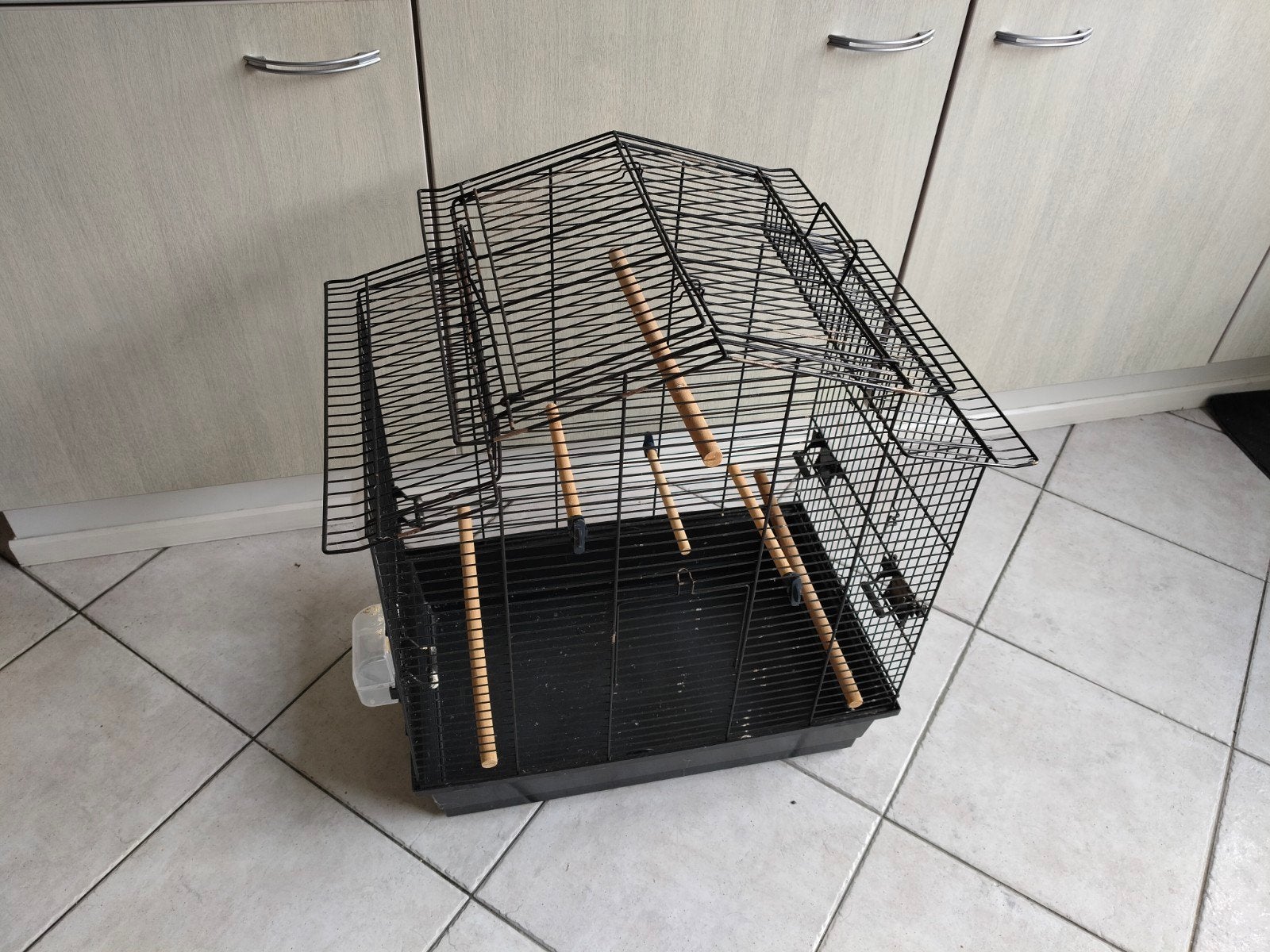 Beezteez vogelkooi 59x38x65 cm, Dieren en Toebehoren, Vogels | Hokken en Kooien, Ophalen, Gebruikt, Metaal, Vogelkooi
