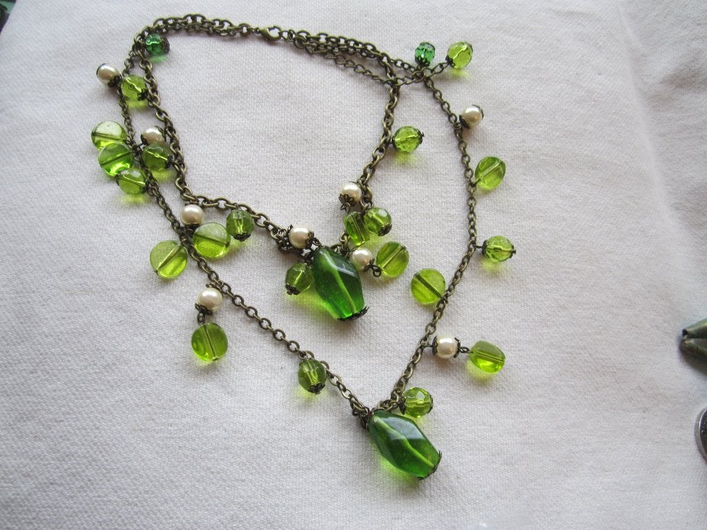 19.   Schitterende oude ketting,  42 cm, Sieraden, Tassen en Uiterlijk, Antieke sieraden, Ophalen, Overige materialen, Ketting