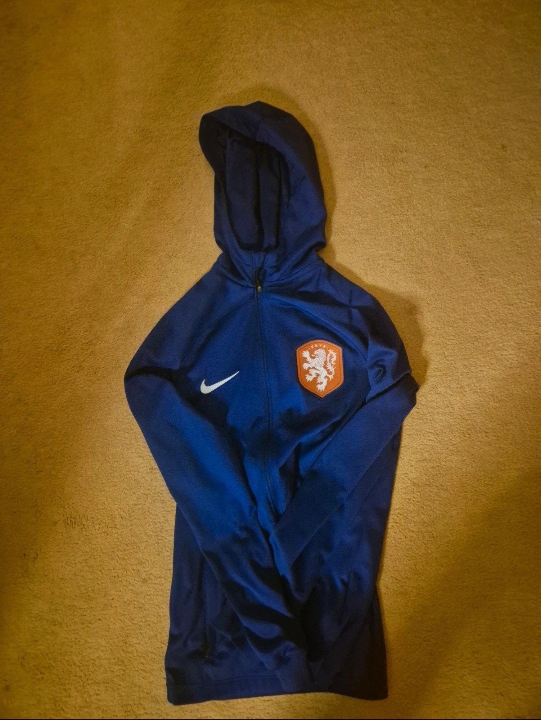Nike KNVB Nederland Trainingshoodie donkerblauw 137-147, Ophalen of Verzenden, Blauw