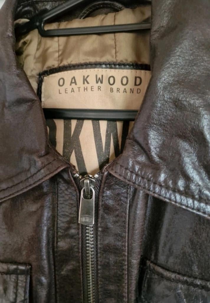 Leren jasje oakwood., Ophalen of Verzenden, Zo goed als nieuw, Bruin