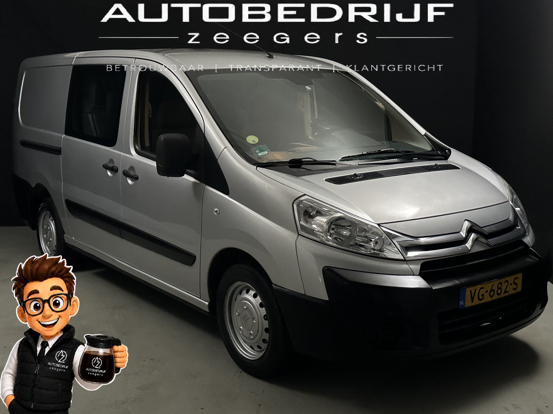 Citroën Jumpy 12 2.0 HDI L2H1 Economy DC *Diesel*Dubbel Cab, Auto's, Voorwielaandrijving, Euro 5, Gebruikt, 4 cilinders