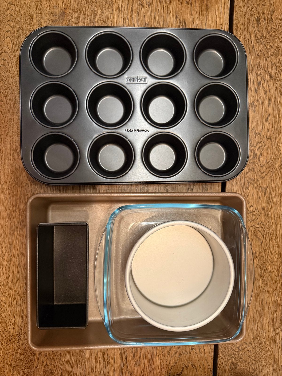 Bakvormen set: muffin, cake, ovenschaal, Ophalen, Gebruikt