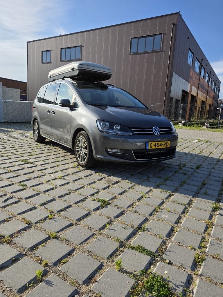Volkswagen Sharan 2.0 TDI 125KW Dsg-6 2011 Grijs 2011, Auto's, Volkswagen, Euro 5, Zwart, 7 stoelen, Leder