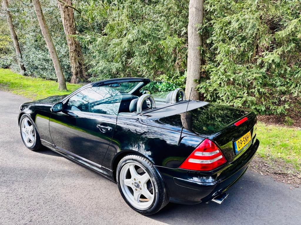 Mercedes-Benz SLK 320 uit 2003, Automaat, Zwart, Cabriolet, Zwart