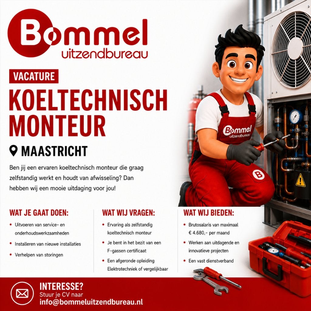 Koeltechnish Monteur, Vacatures, 33 - 40 uur, MBO, Vanaf 1 jaar