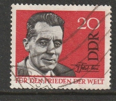 DDR 1964 1049 F Joliot-Curie, Gest, Postzegels en Munten, Ophalen of Verzenden, DDR, Gestempeld