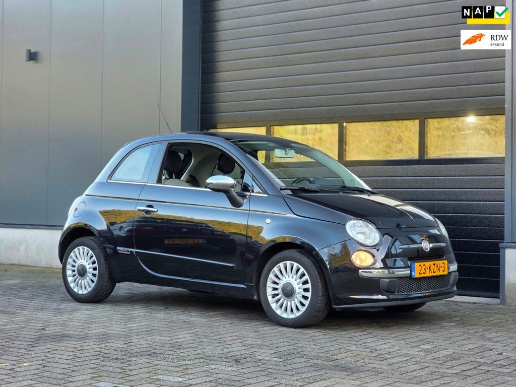Fiat 500 1.2 Lounge, Panoramadak Automaat, Airco, Auto's, Euro 5, Stof, Gebruikt, 4 cilinders