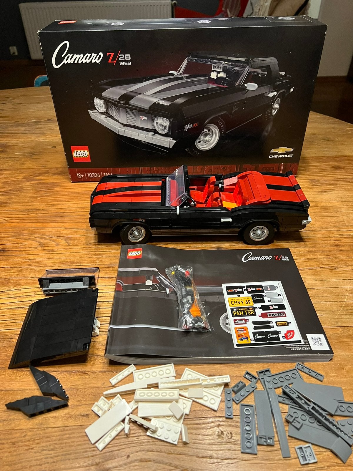 Lego 10304 Chevrolet Camaro, compleet, gesorteerd, Lego, Ophalen of Verzenden, Zo goed als nieuw, Inclusief accessoires