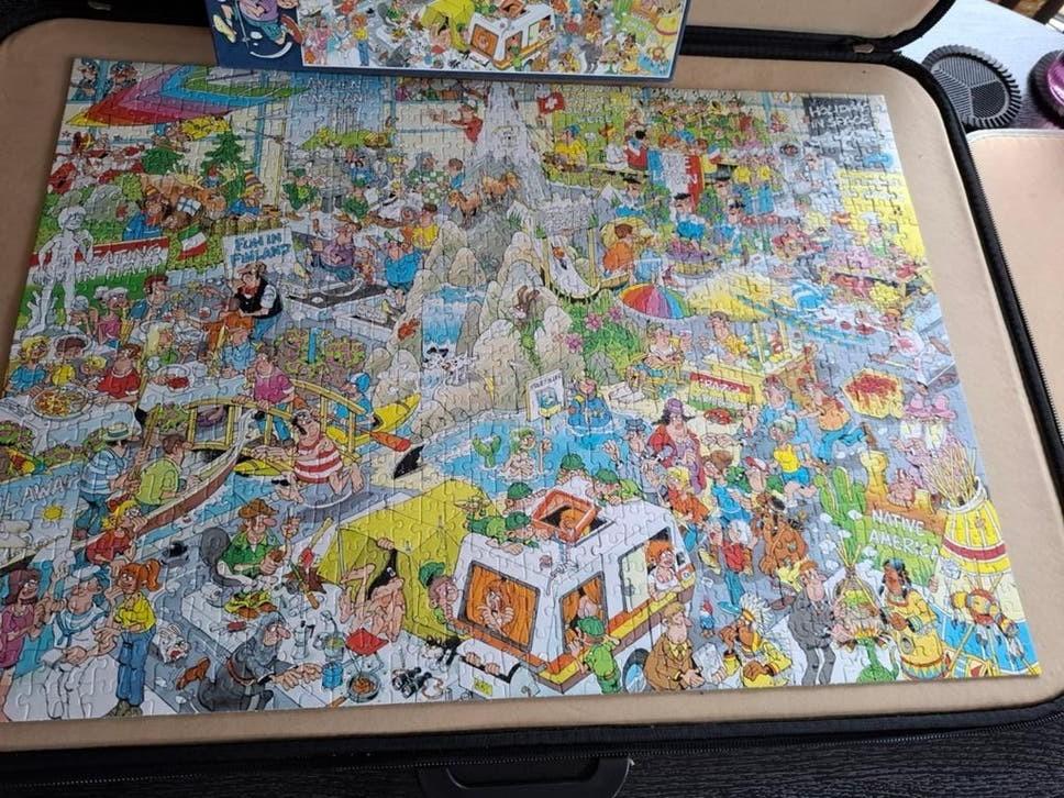 JAN VAN HAASTEREN PUZZEL, Ophalen of Verzenden, 500 t/m 1500 stukjes, Zo goed als nieuw