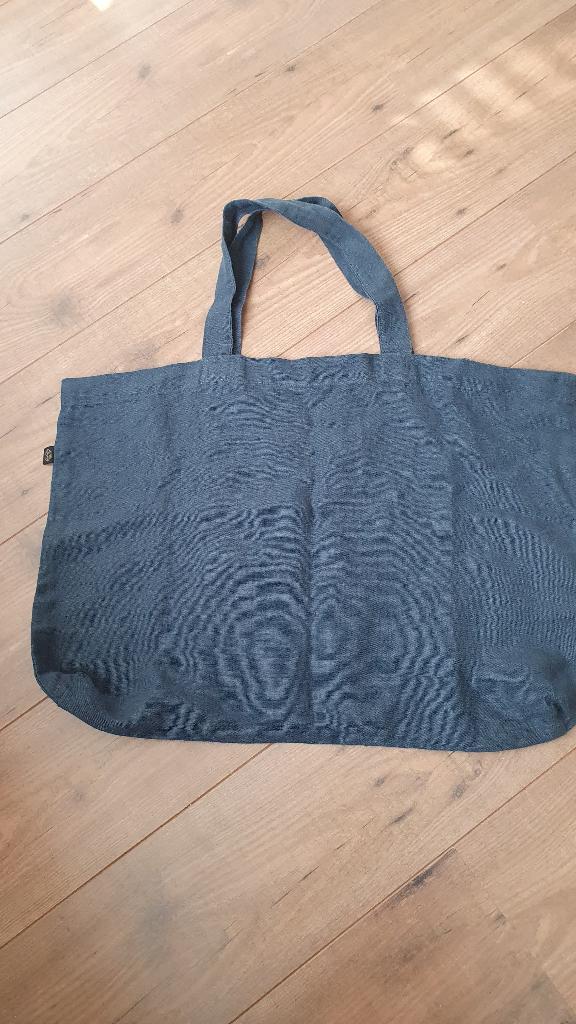 Tas: linnen tas van merk Haomy Lucciana tas 60 x 45 cm, Ophalen, Nieuw, Blauw