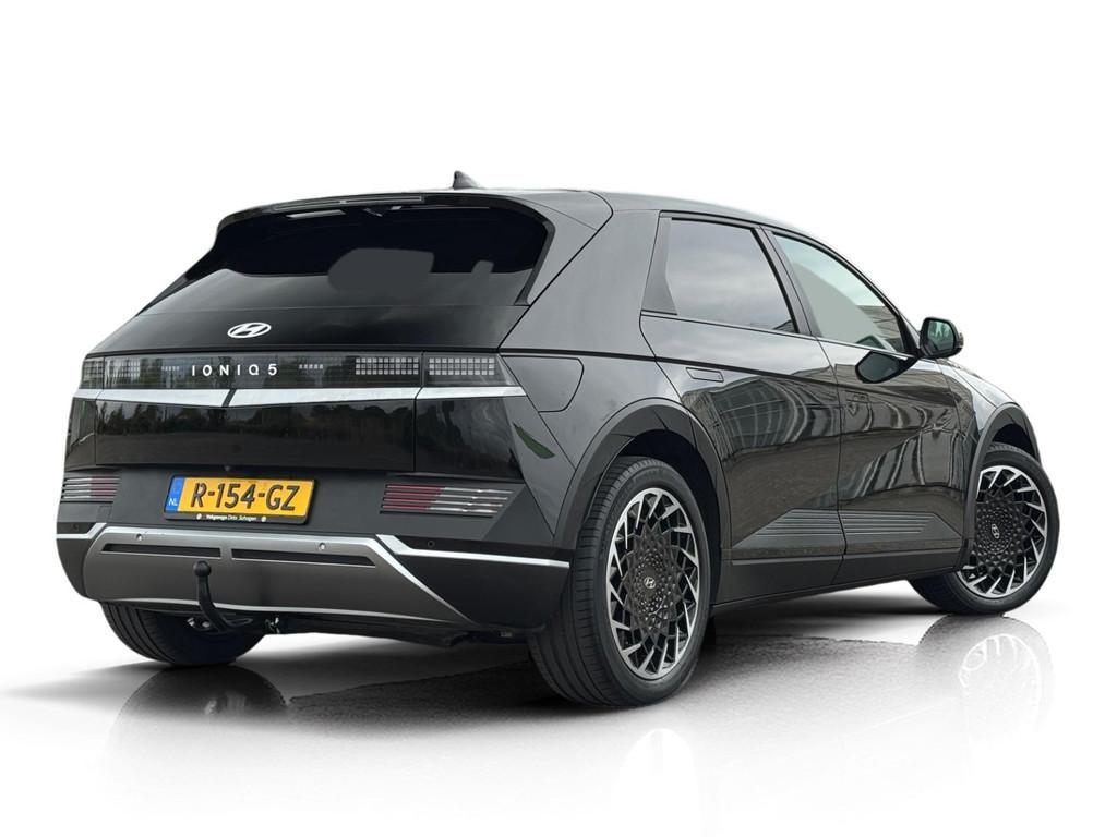 Hyundai IONIQ 5 Connect+ 73kWh ✅ Warmtepomp ✅ Trekhaak, Auto's, Automaat, Achterwielaandrijving, Gebruikt, Zwart