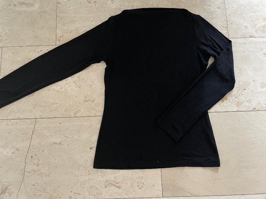 A-rticles: leuke top/trui met hoge boothals maat 38, Kleding | Dames, Tops, Zo goed als nieuw, Maat 38/40 (M), Zwart, Lange mouw