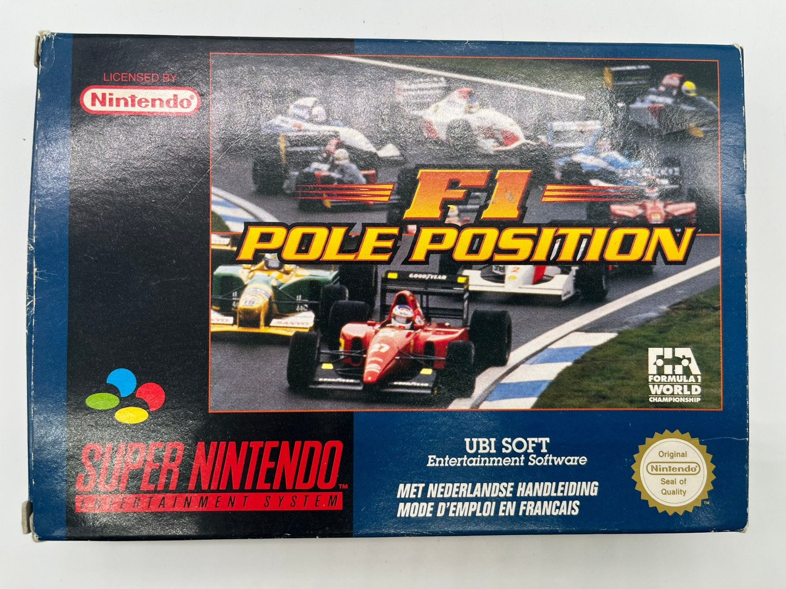 F1 Pole Position PAL FAH SNES, 1 speler, Racen en Vliegen, Ophalen of Verzenden, Zo goed als nieuw