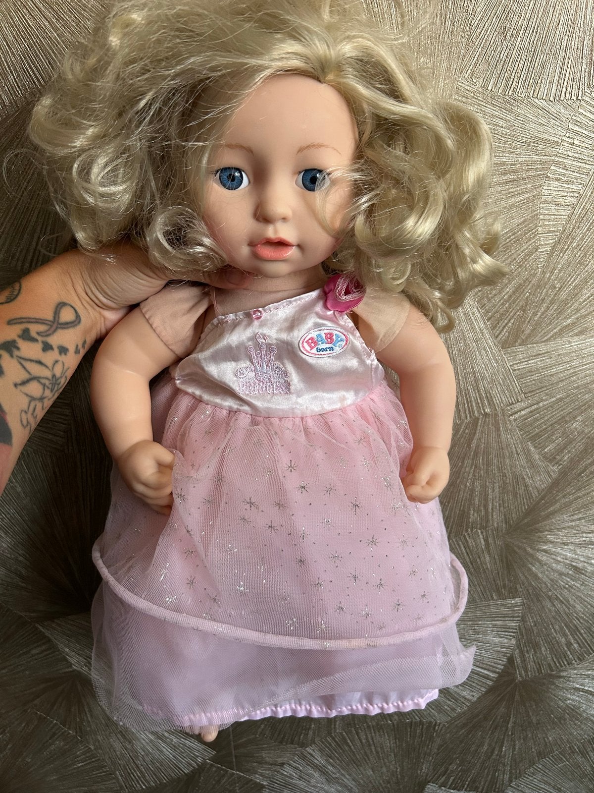 Pop Zapf Creation 2016 met krullen, Ophalen of Verzenden, Gebruikt, Babypop