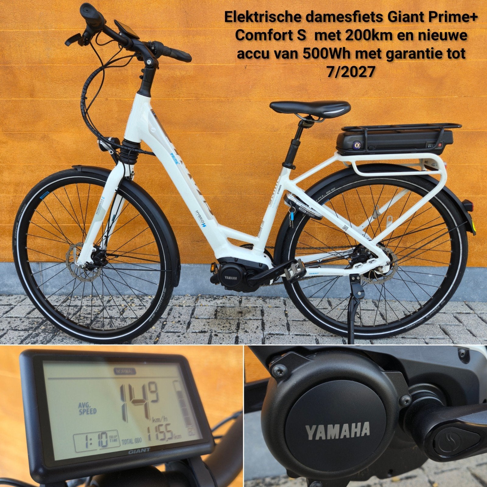 Giant Hybrid Prime+ White maat  S comfort Enviolo naaf, Fietsen en Brommers, Ophalen, (Extra) lage instap, 47 tot 50 cm, Giant