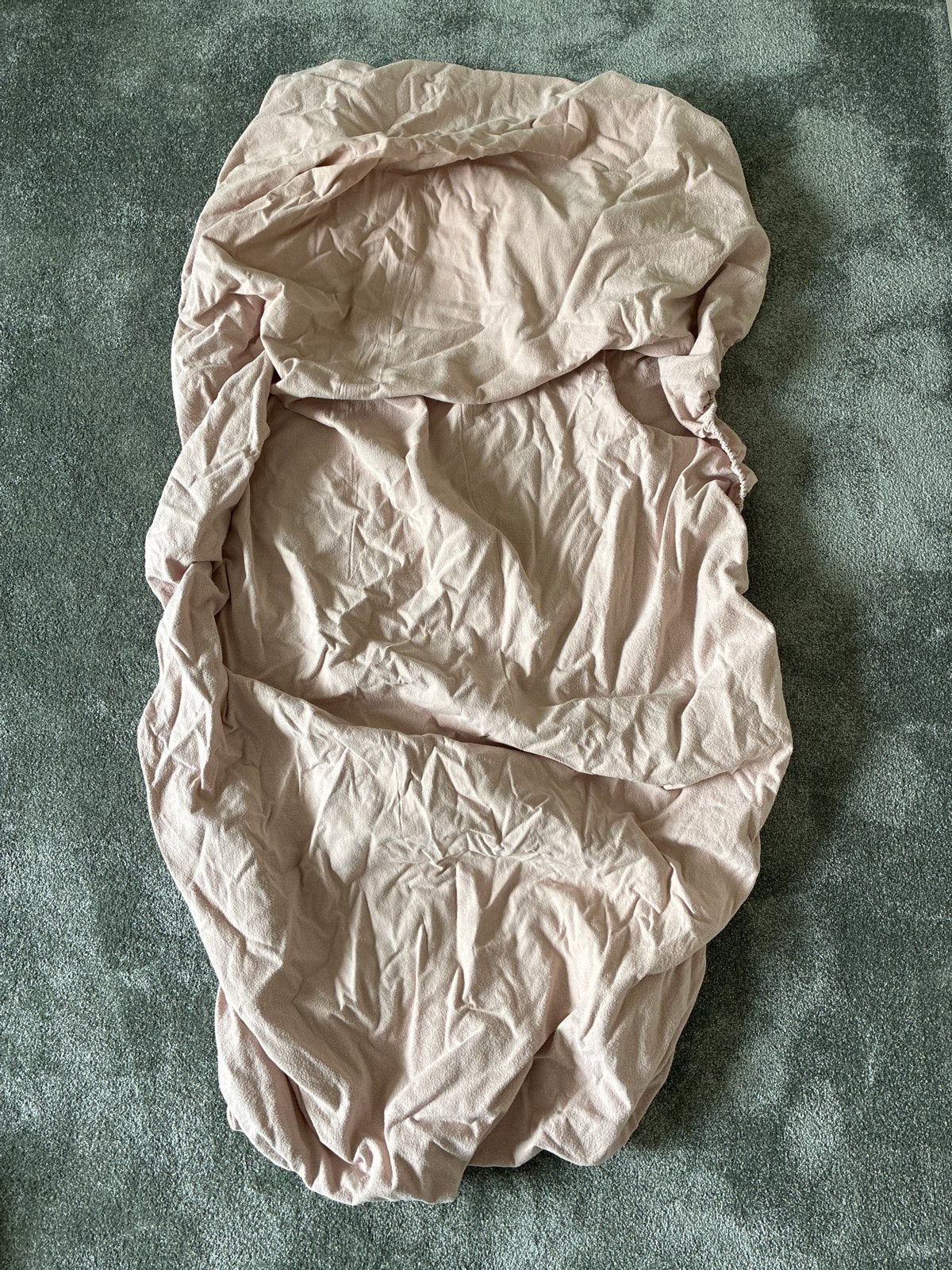 2x Cinderella Flanel Hoeslaken Taupe 90x200/210 cm, Ophalen, Gebruikt, Eenpersoons, Overige materialen