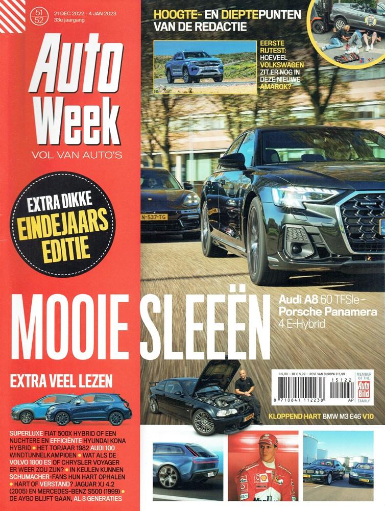 Autoweek 2022 nr. 51-52 (o.a. Audi A8 & Porsche Panamera), Verzenden, Gelezen, Algemeen