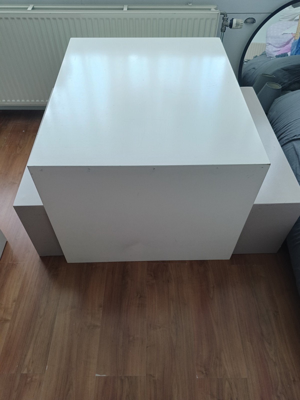 Zelfgemaakte kinder knutseltafel met opbergruimte, Ophalen