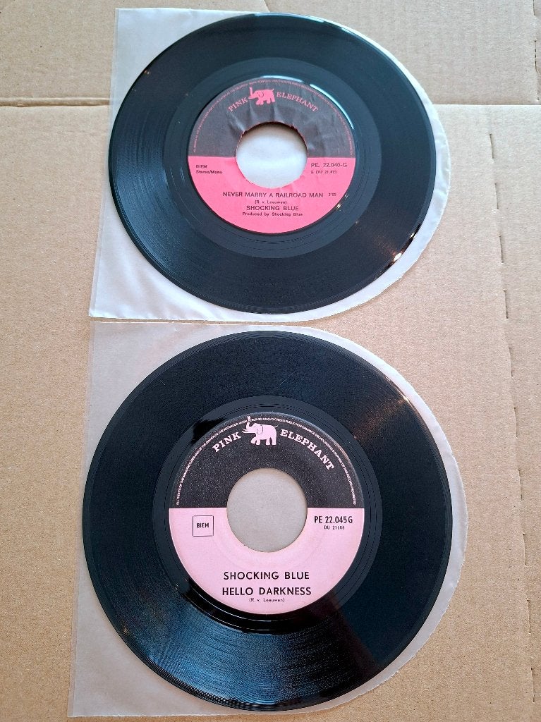 Shocking Blue Bundle - Twee 7" singles, Ophalen of Verzenden, Gebruikt, Rock en Metal