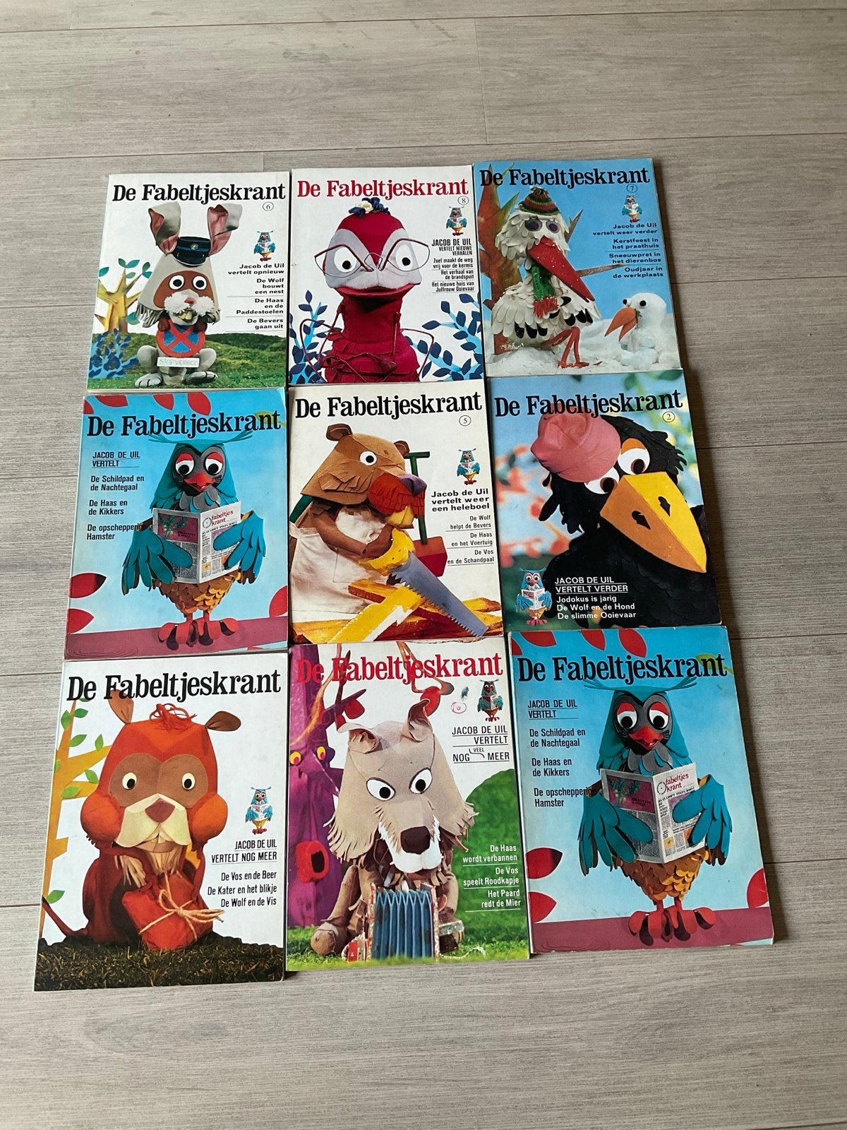De Fabeltjeskrant - Serie van 9 stripboeken, Complete serie of reeks, Ophalen of Verzenden, Zo goed als nieuw
