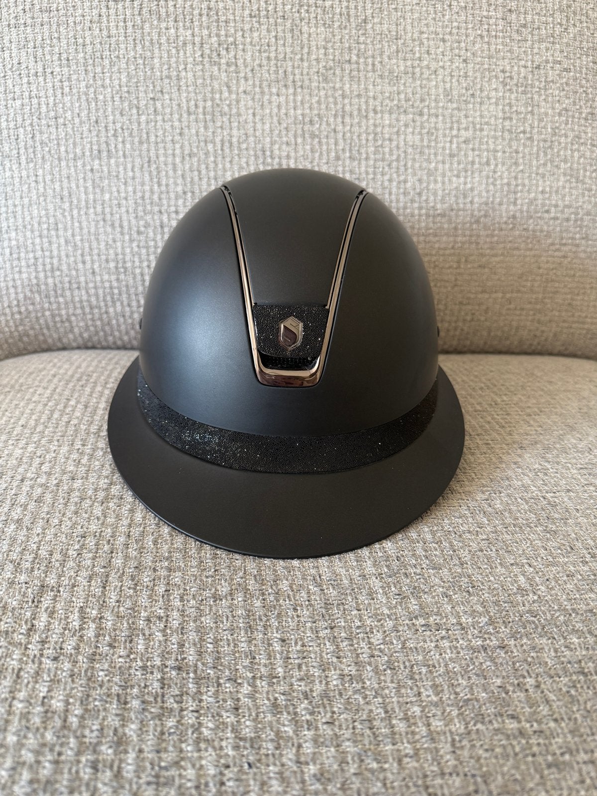Zeer nette miss shield, Dressuur, Ophalen of Verzenden, Zo goed als nieuw, Rijhelm/cap